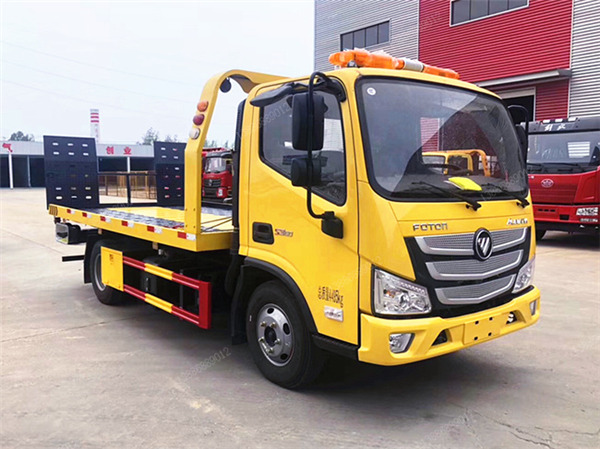 工程黃福田歐馬可S3一拖二國六藍牌清障車